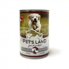 Pet s Land Junior консервований корм для цуценят 415 г яловичина та ягня