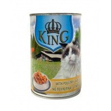 King консервований корм для котів 415 г з птицею
