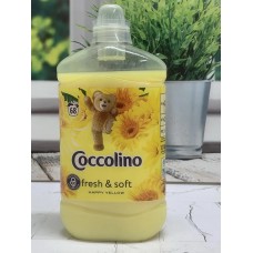 Ополіскувач-кондиціонер для білизни Coccolino Happy Yellow Fresh & Soft 1.7 л 68 прань яскравий квітковий аромат